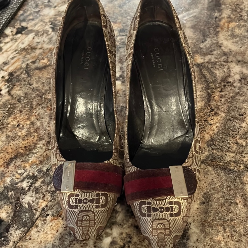 Our new puppy got to my Gucci shoes